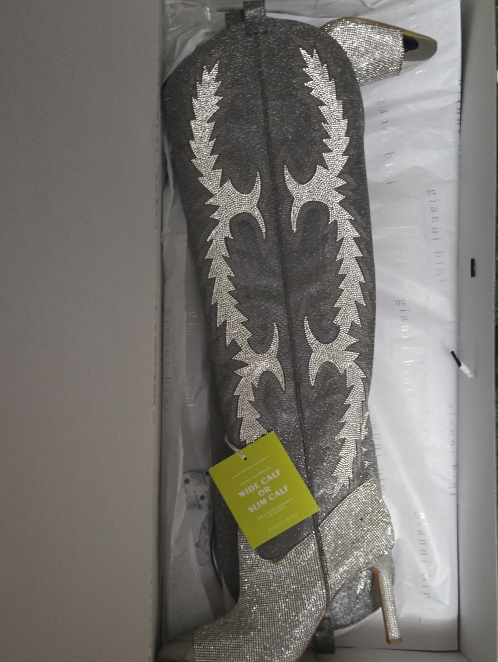 Gianni Bini Silver Katyannatwo Womens Boots